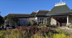 Rideauview Golf & Country Club Side Entrance with Golf Carts