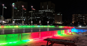 Rink Of Dreams - Outdoor Arena at Night