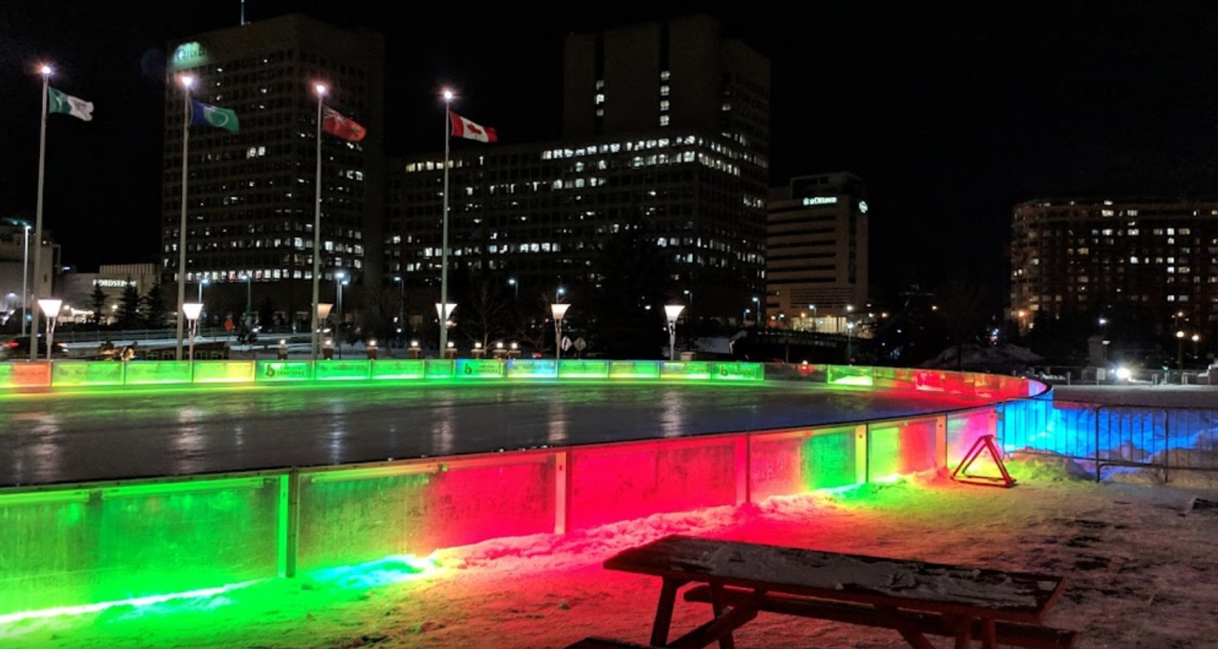 Rink Of Dreams - Outdoor Arena at Night